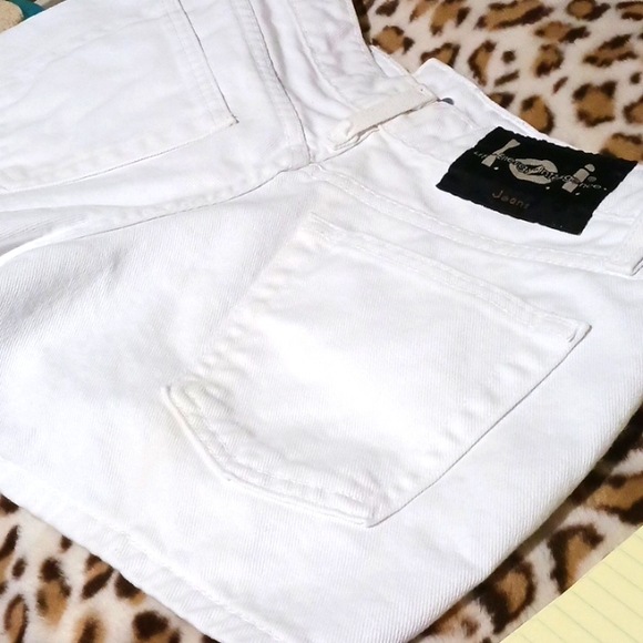 NWOT l.e.i. Low Rise White Denim Shorts Sz 5 juniors - Picture 8 of 14